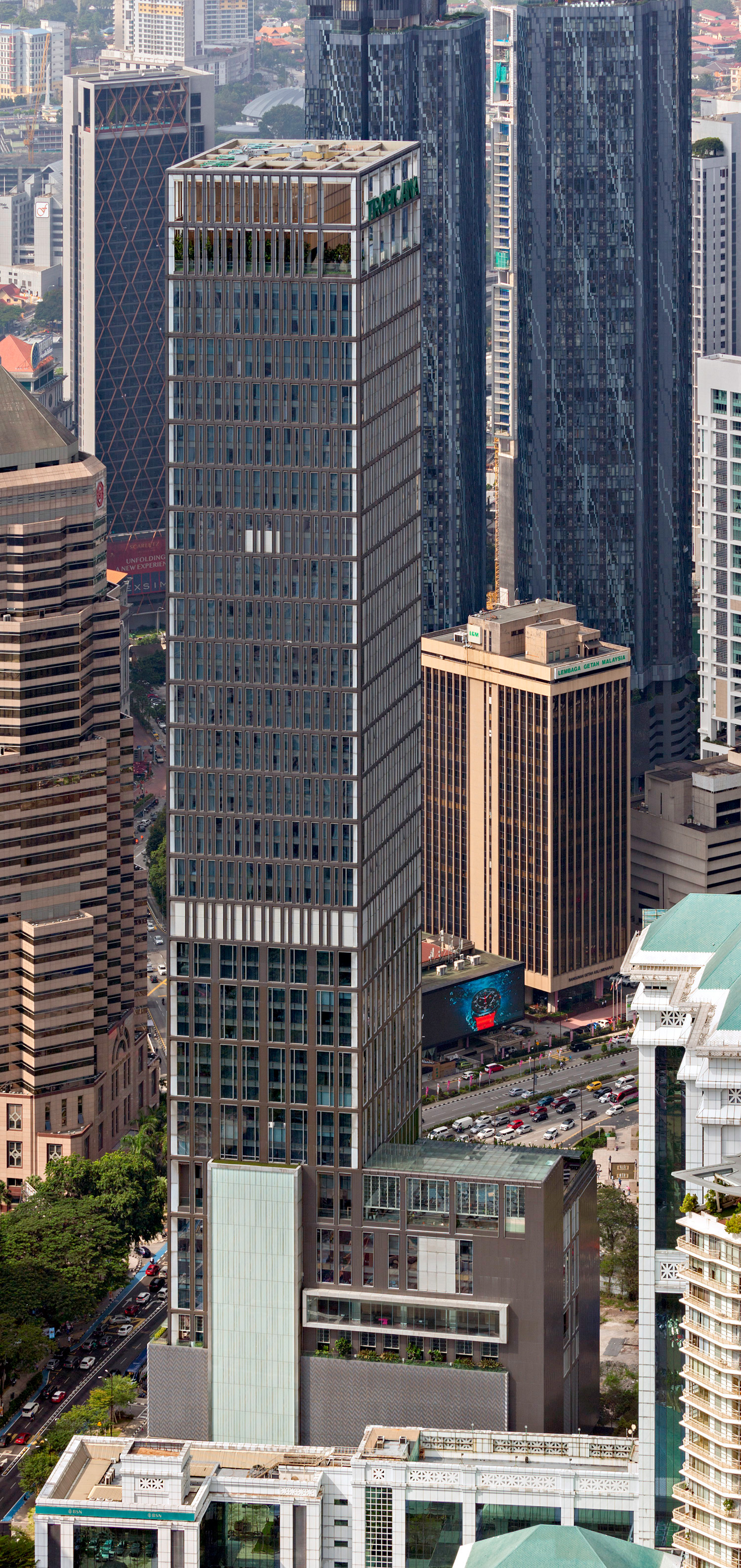 W KL Hotel and Tropicana The Residences, Kuala Lumpur - View from KL Tower. © Mathias Beinling